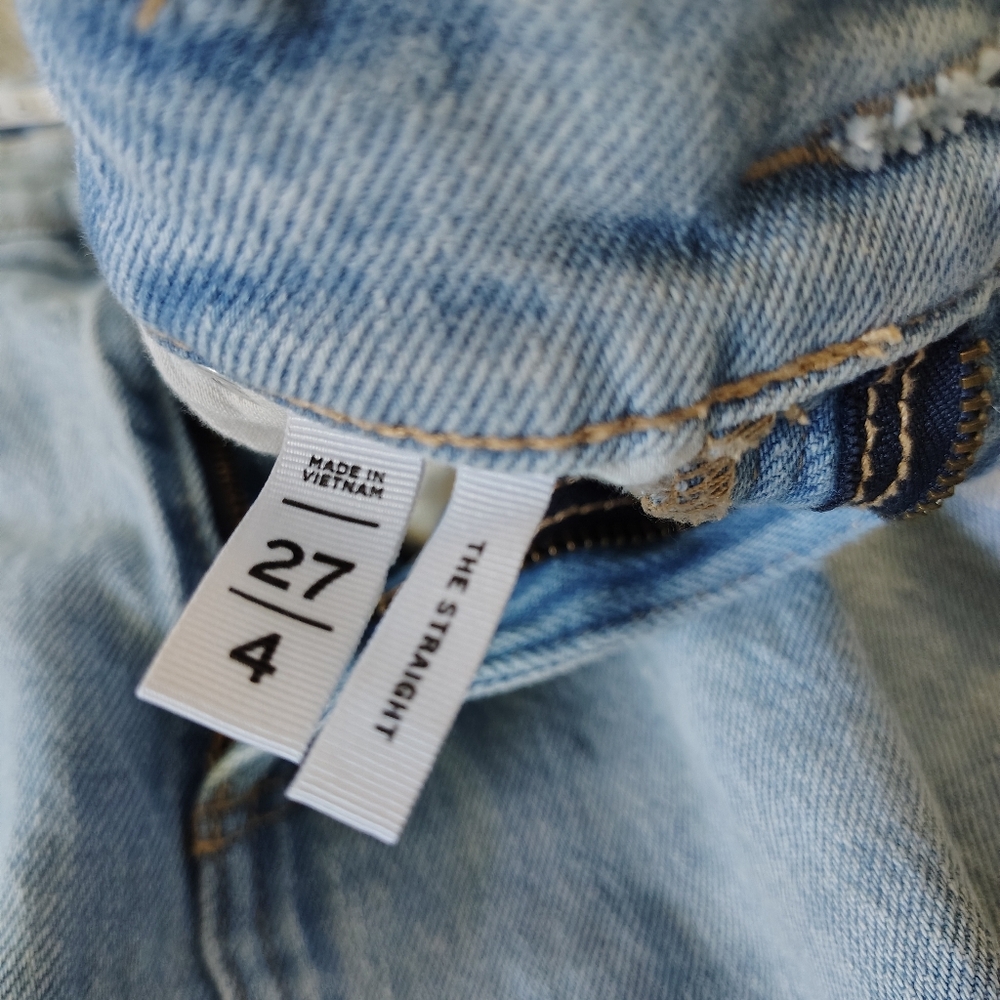 Loft Cuffed Wide Leg Denim Lightwash Jeans - Picture 10 of 15